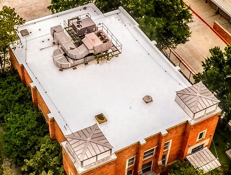 Carver Theater in San Antonio Texas, new roof overlay