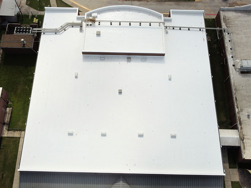 Jo Nelson School Roof Replacement, Santa Rosa Texas. Duro-Last PVC.