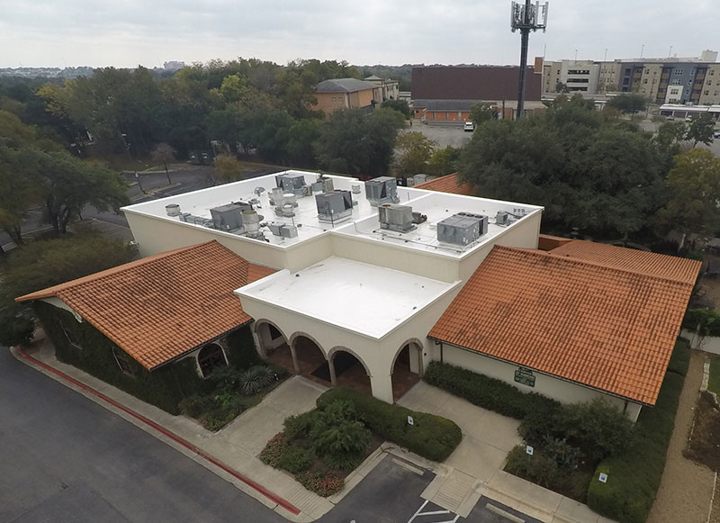 Matt's El Rancho project in Austin Texas. New Duro-Last roof & skylights